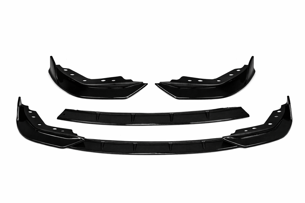 Front Lip 3-Piece BMW M340i Pre-LCI G20 Gloss Black
