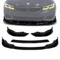 Front Lip 3-Piece BMW M340i Pre-LCI G20 Gloss Black