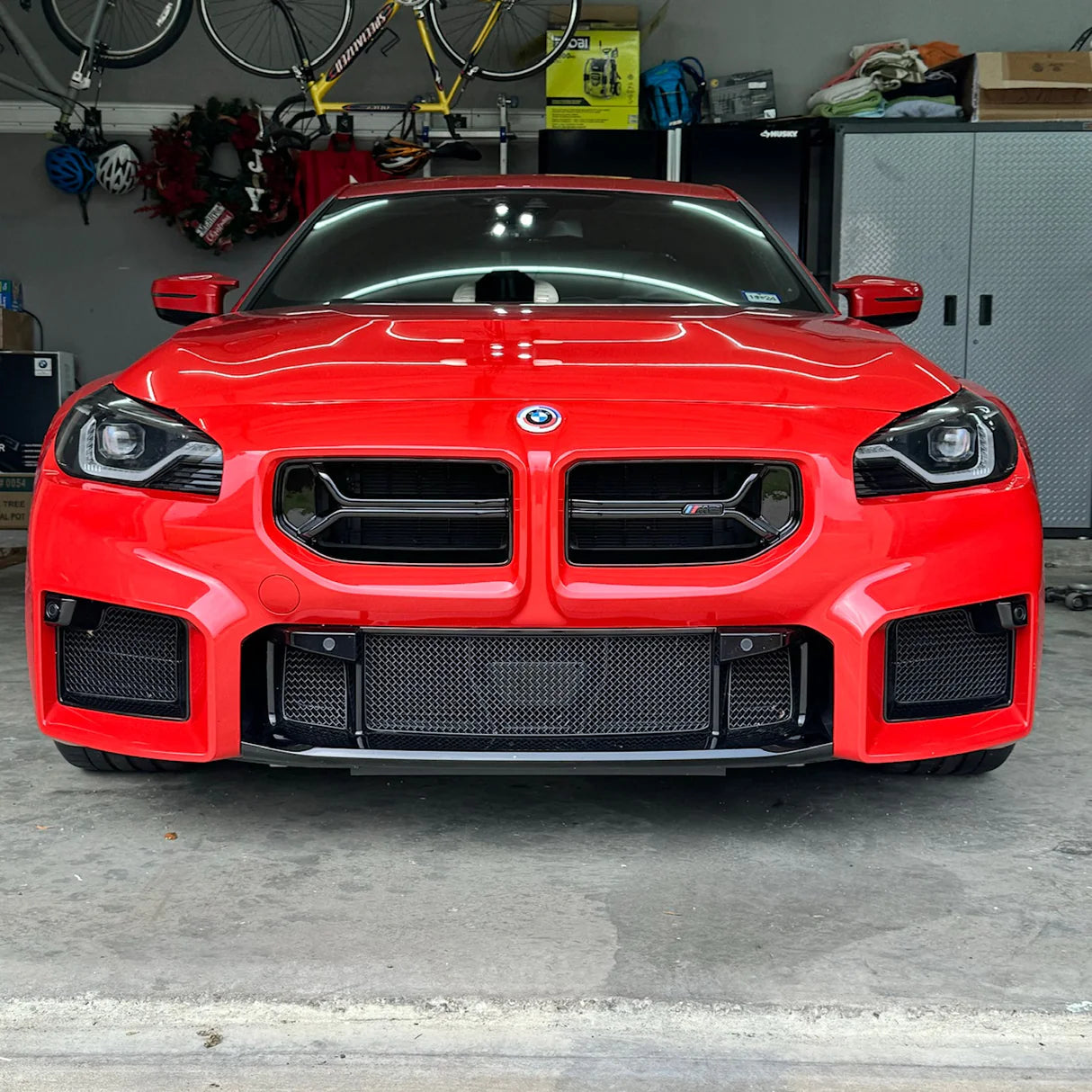 BMW G87 M2 CSL Style Carbon Fiber Front Bumper Grilles (2023+)